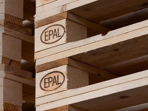 EPAL industriële pallet - Volhouten pallets